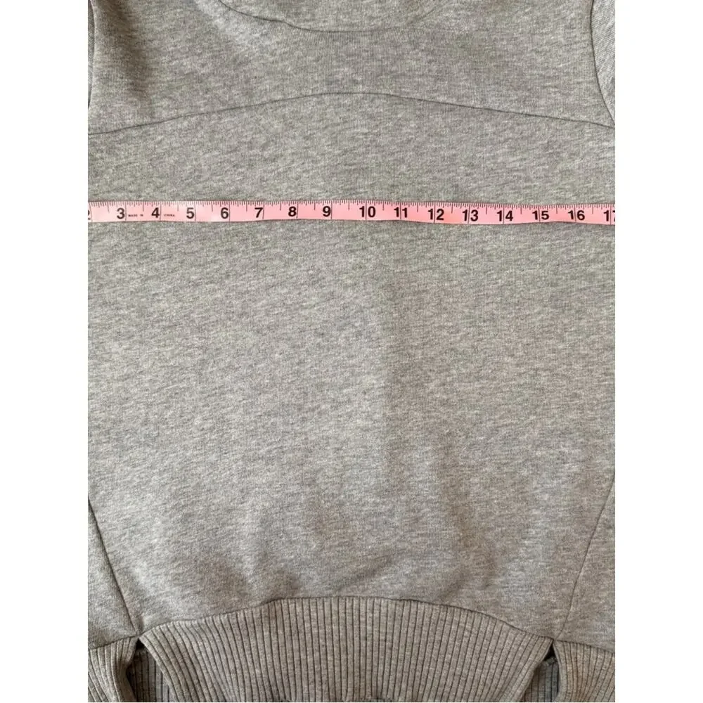 ALO Yoga Heather Gray Funnel neck Pullover sweatshirt size XS